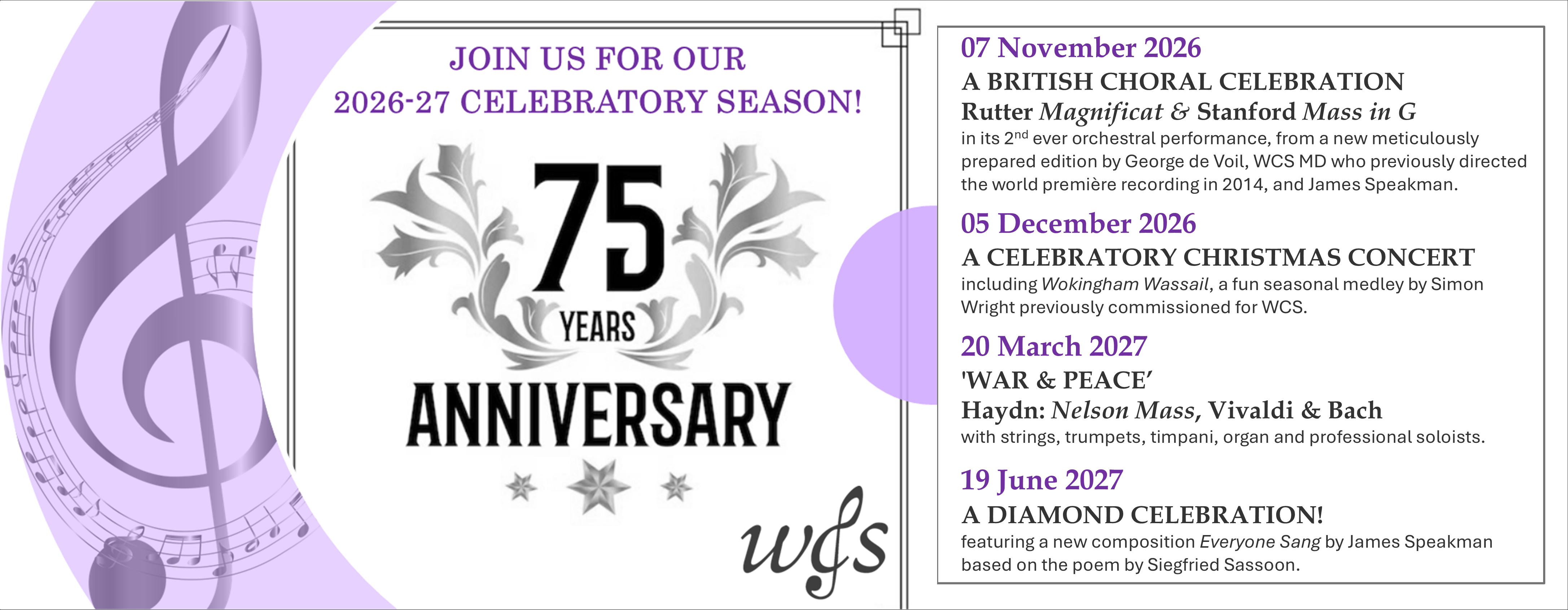 CELEBRATING OUR 75TH ANNIVERSARY IN STYLE! CELEBRATING OUR 75TH ANNIVERSARY IN STYLE!