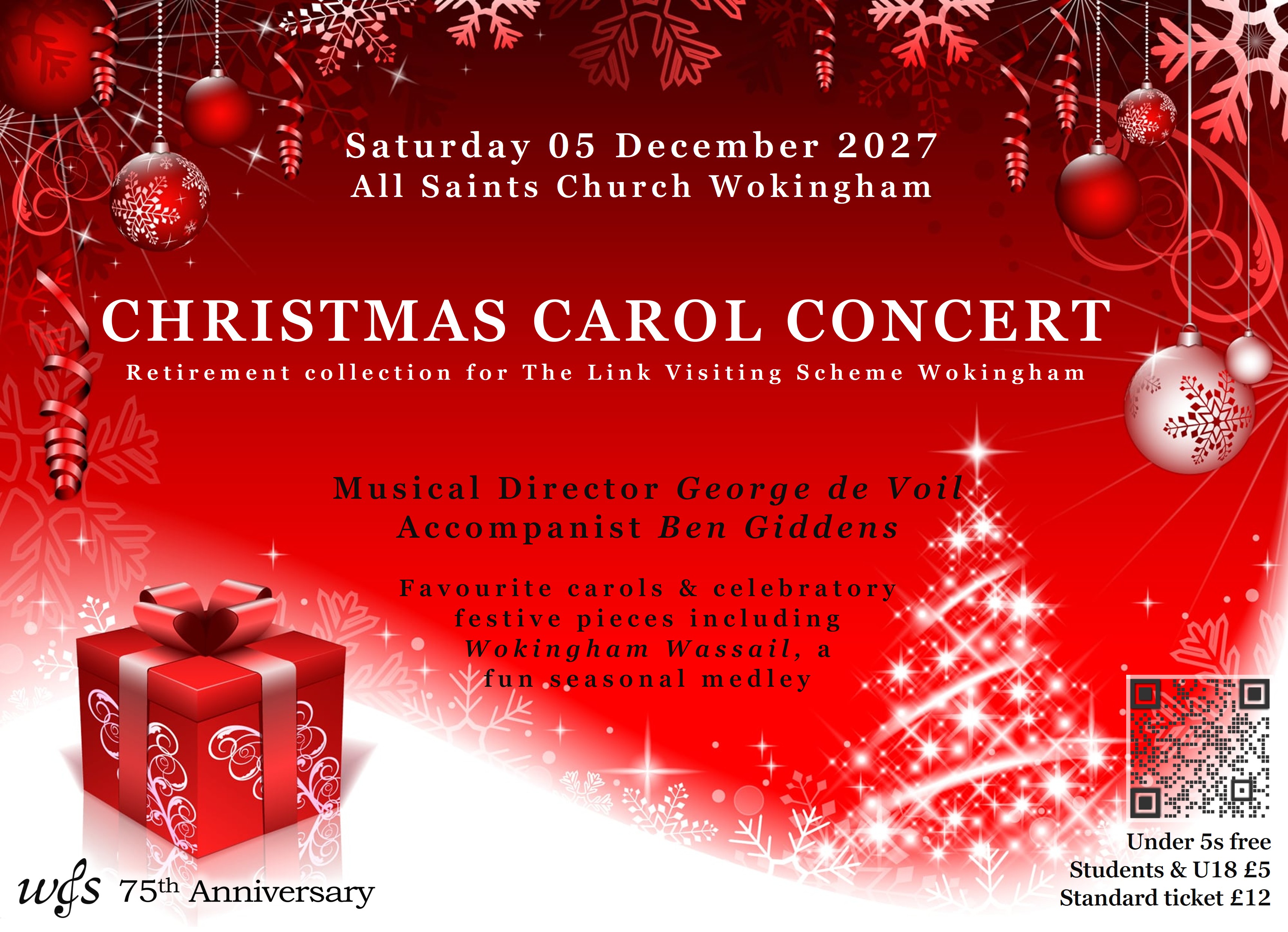 75th ANNIVERSARY SEASON - A CELEBRATORY CHRISTMAS CONCERT 75th ANNIVERSARY SEASON - A CELEBRATORY CHRISTMAS CONCERT