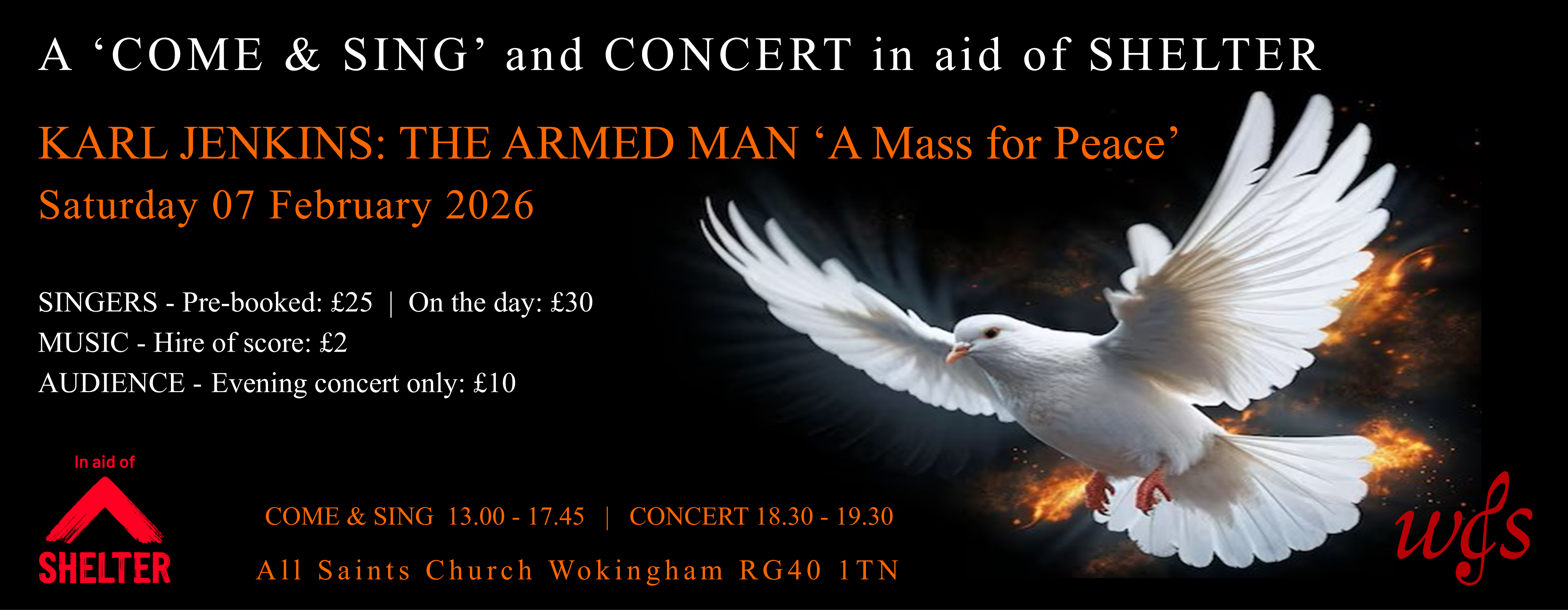 KARL JENKINS: THE ARMED MAN - ‘COME & SING’ and CONCERT - OPEN FOR BOOKING! KARL JENKINS: THE ARMED MAN - ‘COME & SING’ and CONCERT - OPEN FOR BOOKING!
