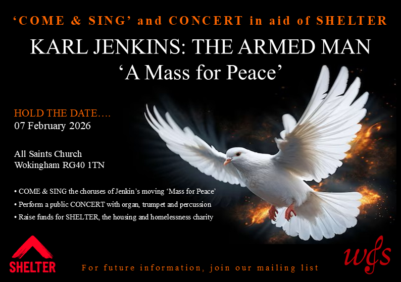 KARL JENKINS: THE ARMED MAN - ‘COME & SING’ and CONCERT