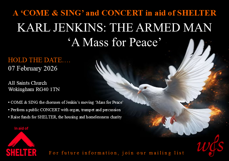 KARL JENKINS: THE ARMED MAN - ‘COME & SING’ and CONCERT
