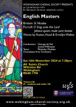 Don't miss our next concert in collaboration with the Choir of St George’s School, Windsor!